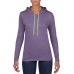 Anvil Ladies L/SL Hooded T-Shirt